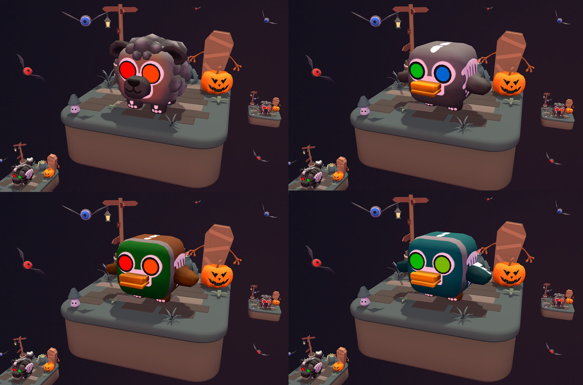 CuteMagic - Cube Animals Pack: Spooky Edition