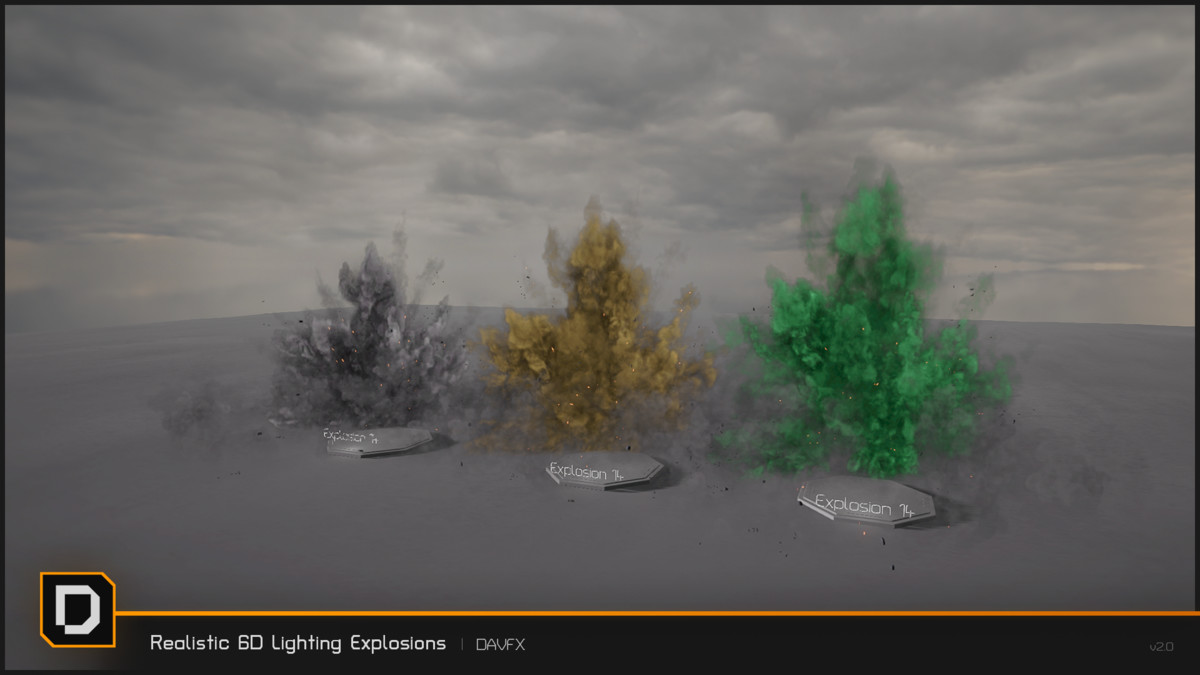 Realistic 6D Lighting Explosions Pack