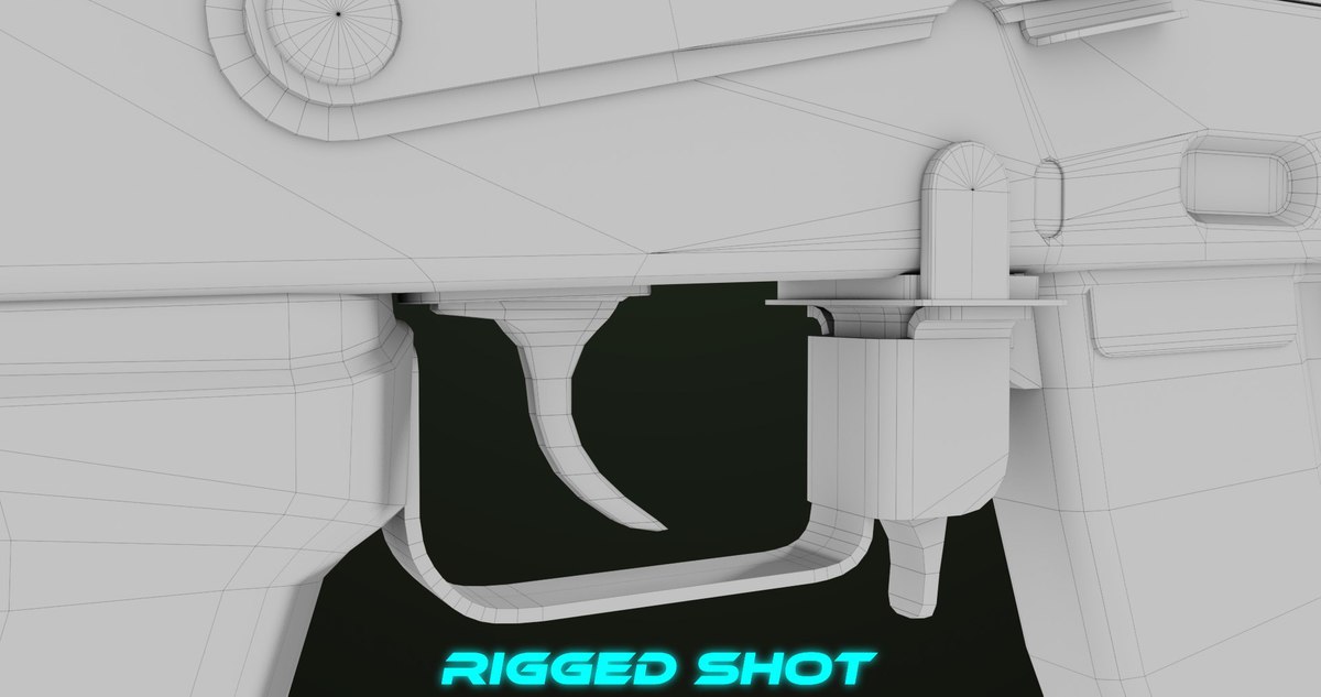 Light Machine Gun 10 Wood URP HDRP Texture