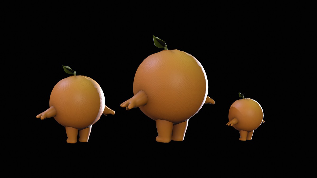 Chibi Fruit Orange Two