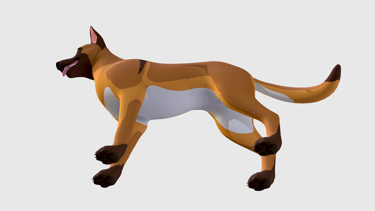 Cartoon Dog - Malinois