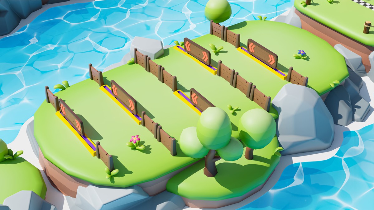 Platformer Deathrun - Low Poly 3D Models Pack