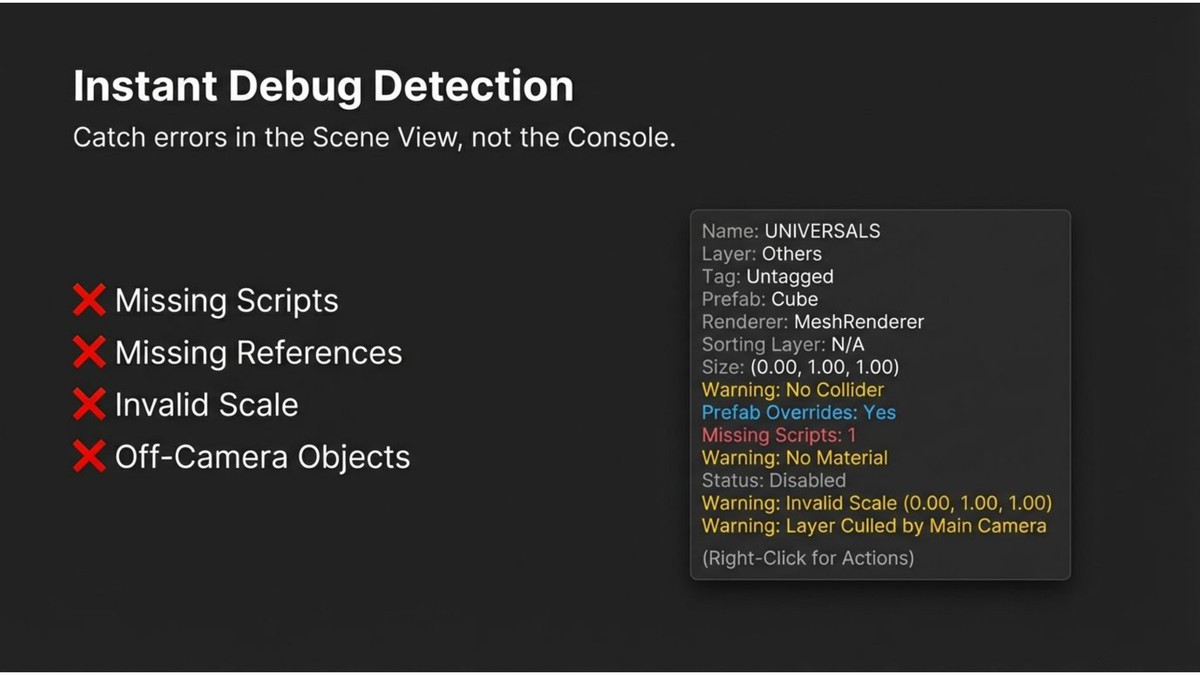 Scene Highlight Pro – Runtime & Editor Debug Toolkit