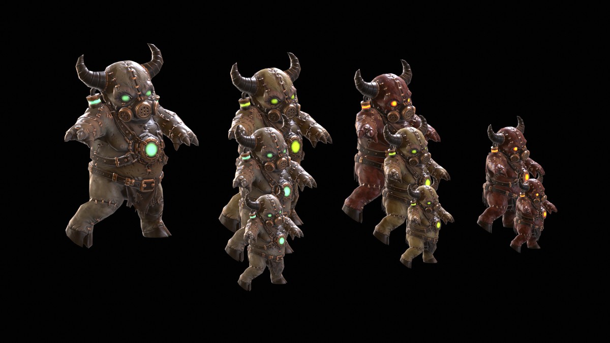 Chibi Necro Zombie Bull