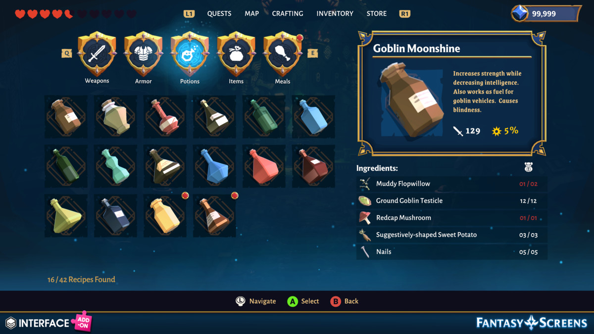 Fantasy Screens Add-On - Synty INTERFACE - GUI