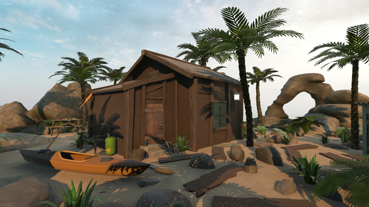 Realistic Beachfront Small Cabin Asset Package
