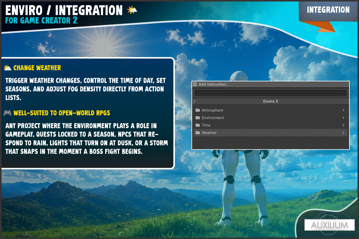Integration for Enviro and Game Creator 2