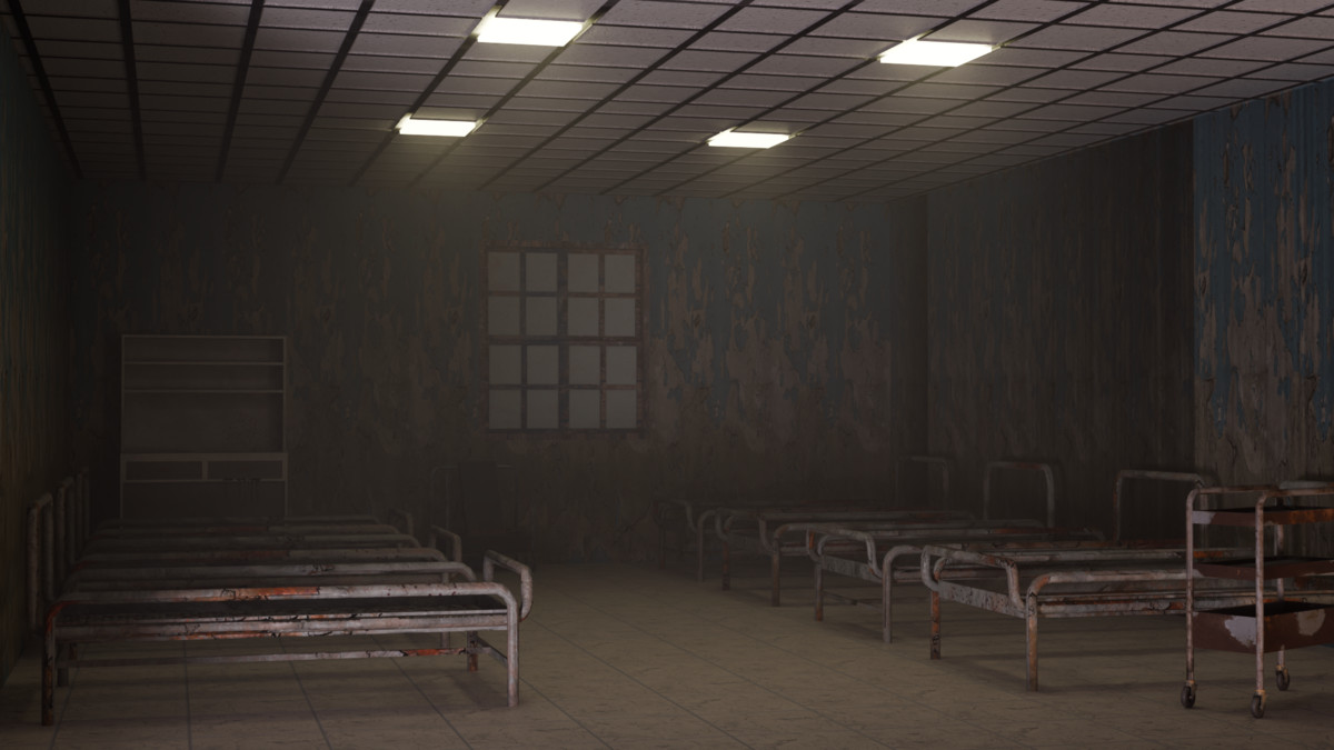 Horror Hospital Props Pack – Modular Environment | URP/HDRP