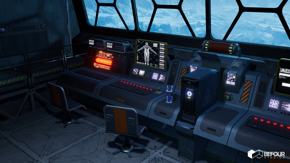 Sci-Fi Polar Station Environment (Modular, Space, Station)