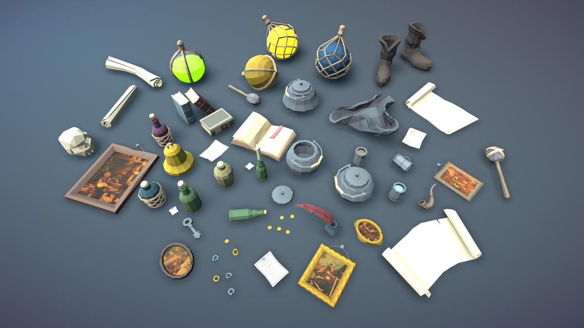 STYLIZED Fantasy Fisherman's Shack - Low Poly 3D Pack