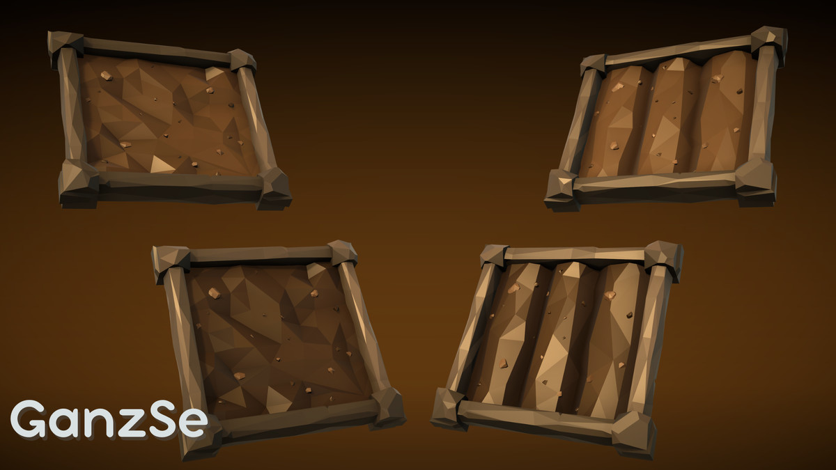 GanzSe Farming - Fantasy Low Poly Props