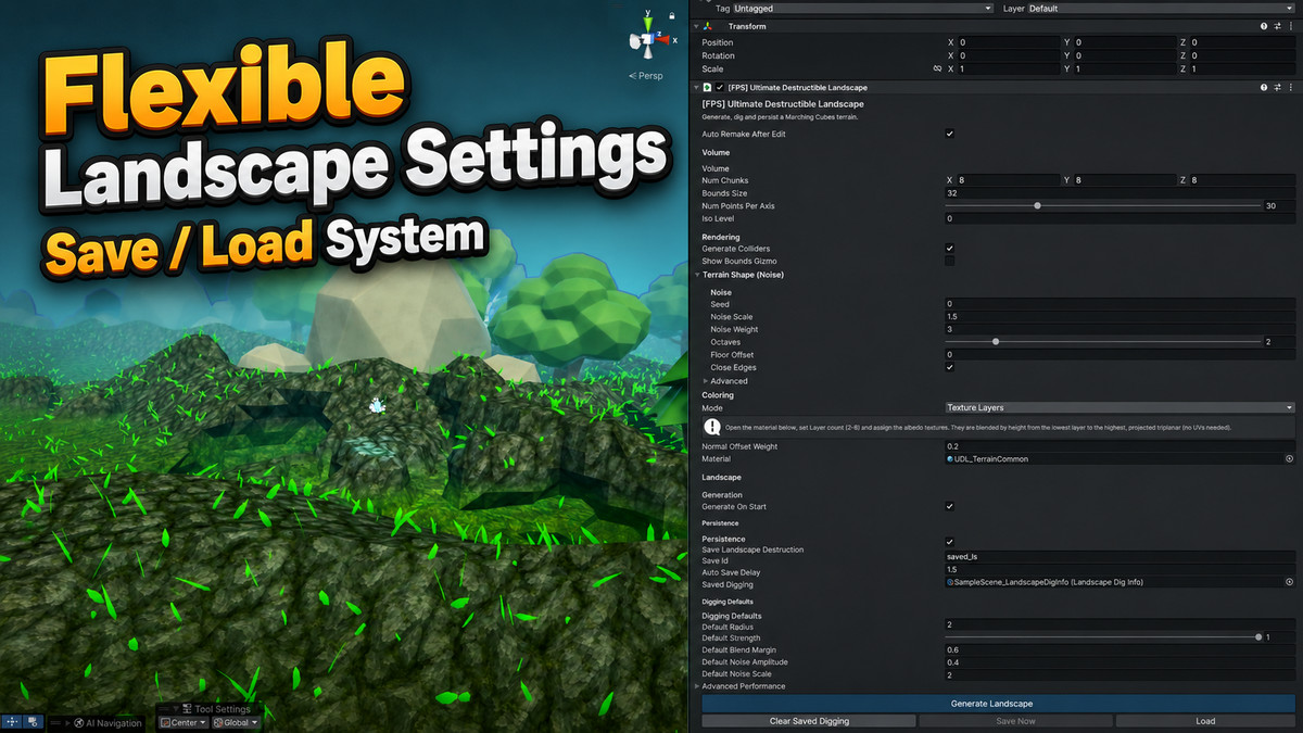 Ultimate Procedural and Destructible Landscape