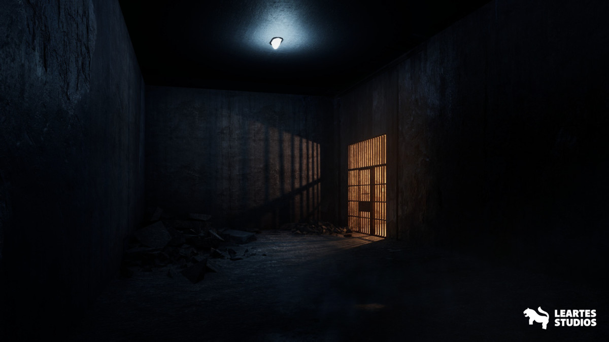 Haunted Prison Environment ( Exterior + Interior , Modular)