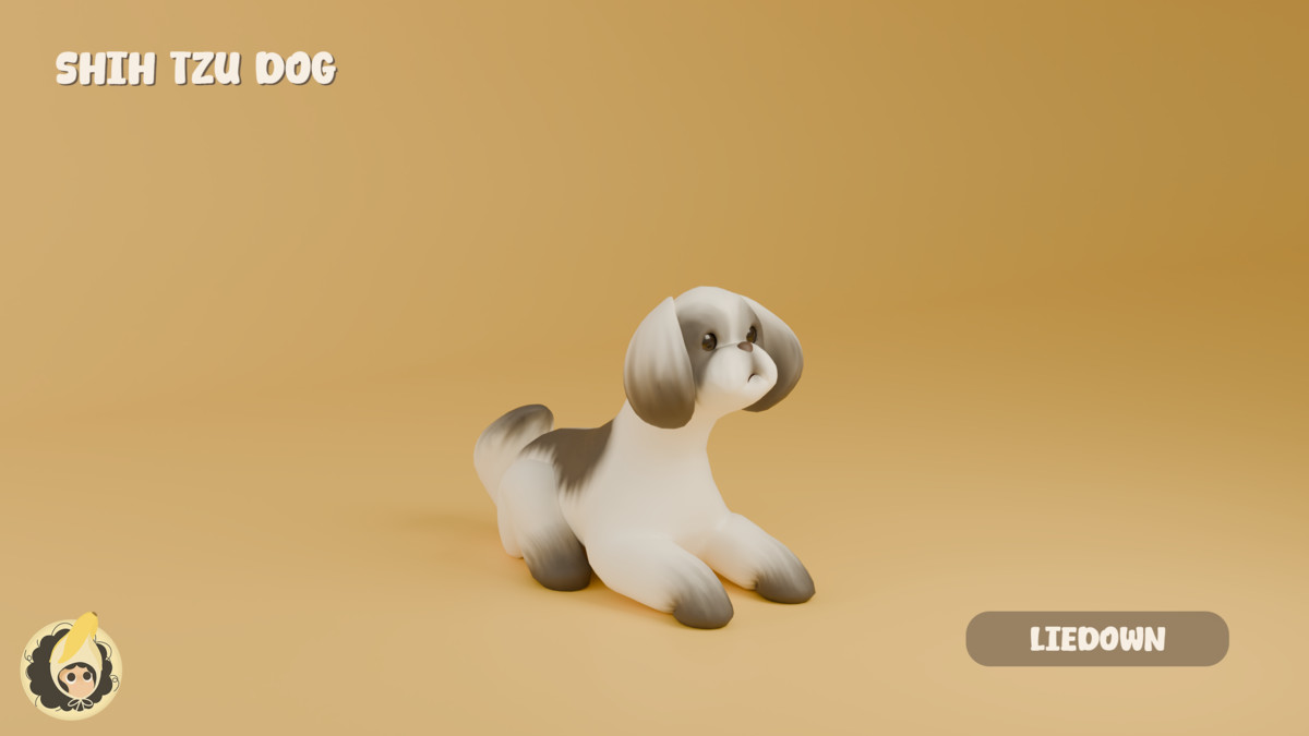 Animated Shih Tzu Dog