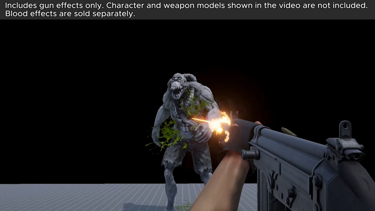 Gun VFX Pack: Muzzle Flash Effects, Bullet Impact, Decals, Shell & Trails