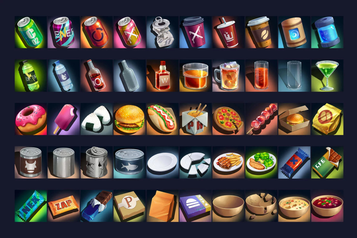 2700 Cyberpunk RPG Icons Pack
