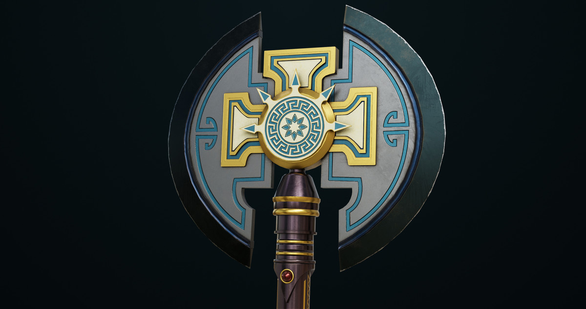Battle Axe 09 URP HDRP Textures
