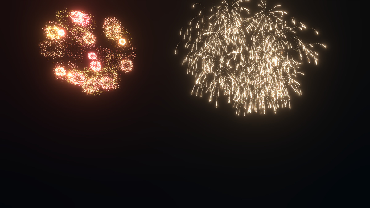 Realistic VFX Particles: Fireworks Pack 02