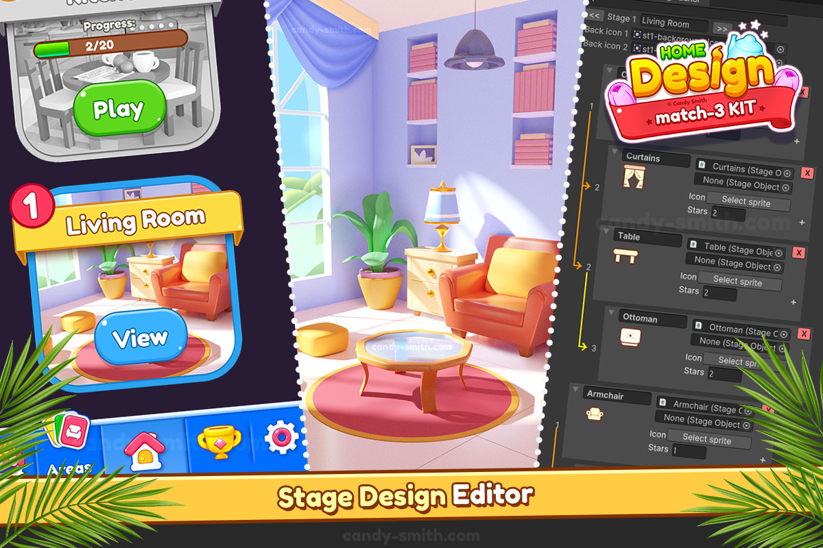 Match-3 Kit: Home Design