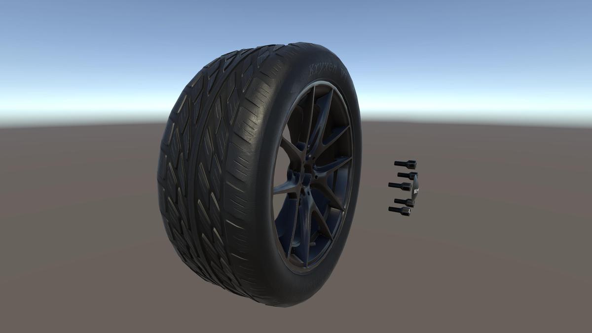 Kryxen Wheel V1 - Dark_Chrome - Game Ready
