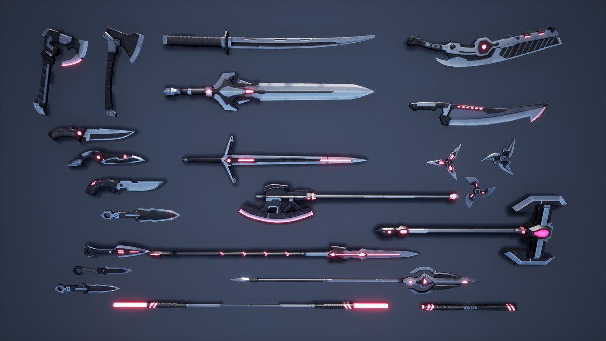 SciFi Melee Weapons Pack