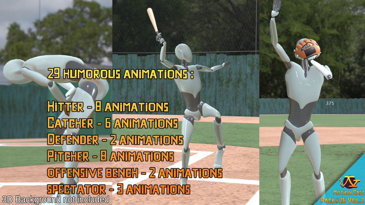 Baseball animations (Motion Cast#26 Vol.2)