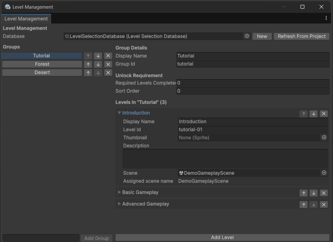Menu & Scene Toolkit