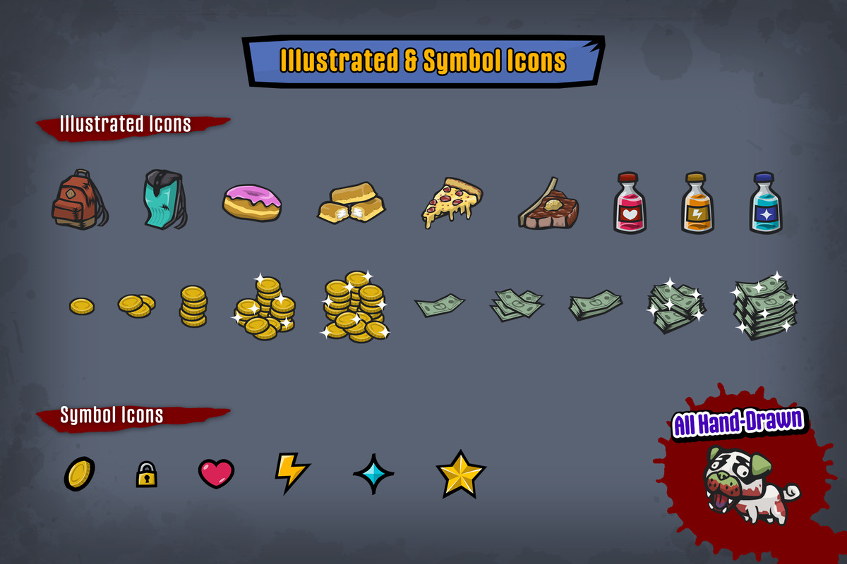 2D Zombie Game Kit - Suburb Pack