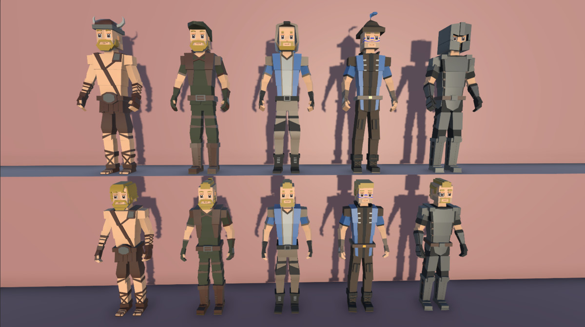 Fantasy Modular Cubic Character Male With Facial Animations (Early Access)