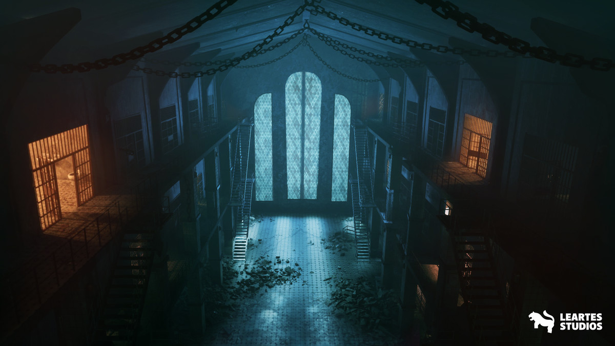 Haunted Prison Environment ( Exterior + Interior , Modular)