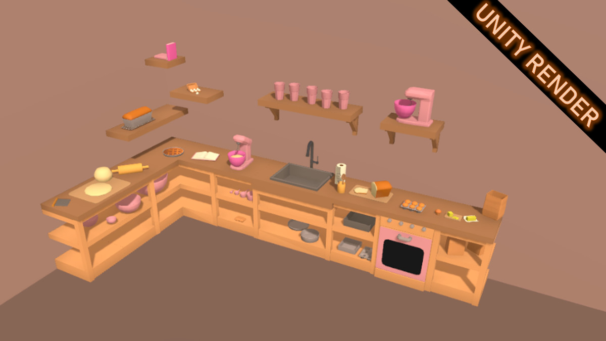 Fabled Rose - Cozy Lowpoly Baking - Toolkit