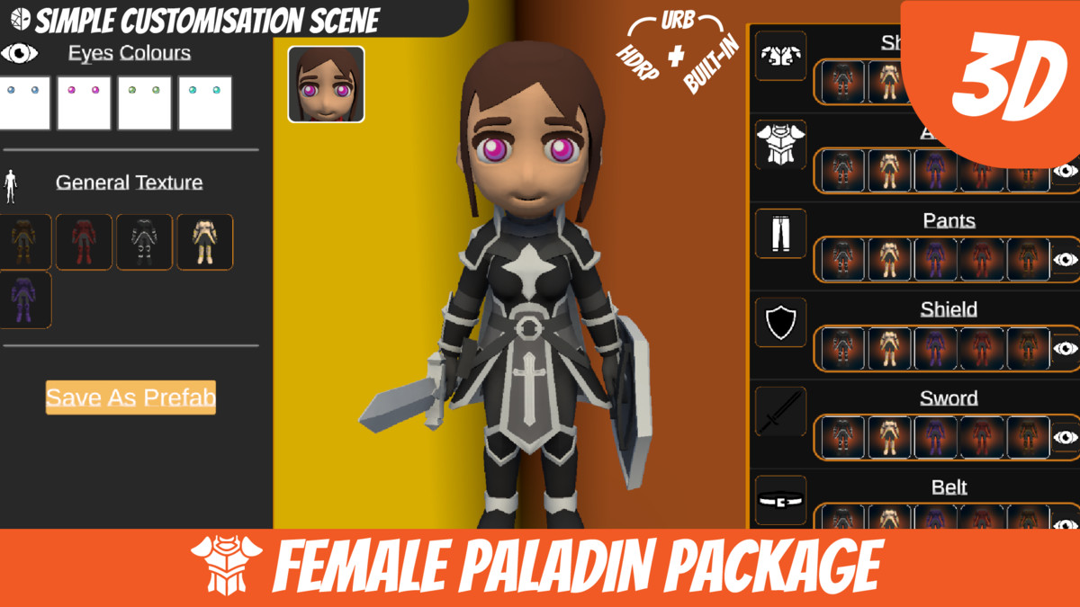 Morphara Fantasy Heros - Female Sacred Paladin