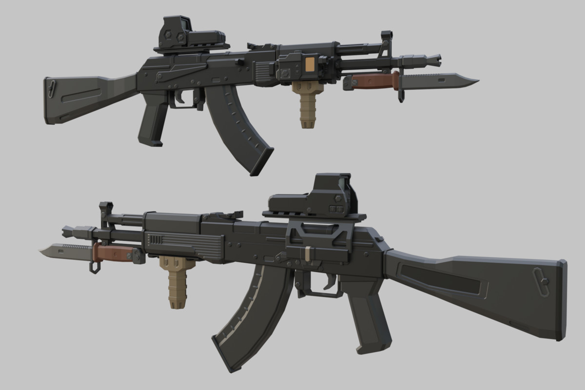 Low Poly Weapon Bundle Pack 1