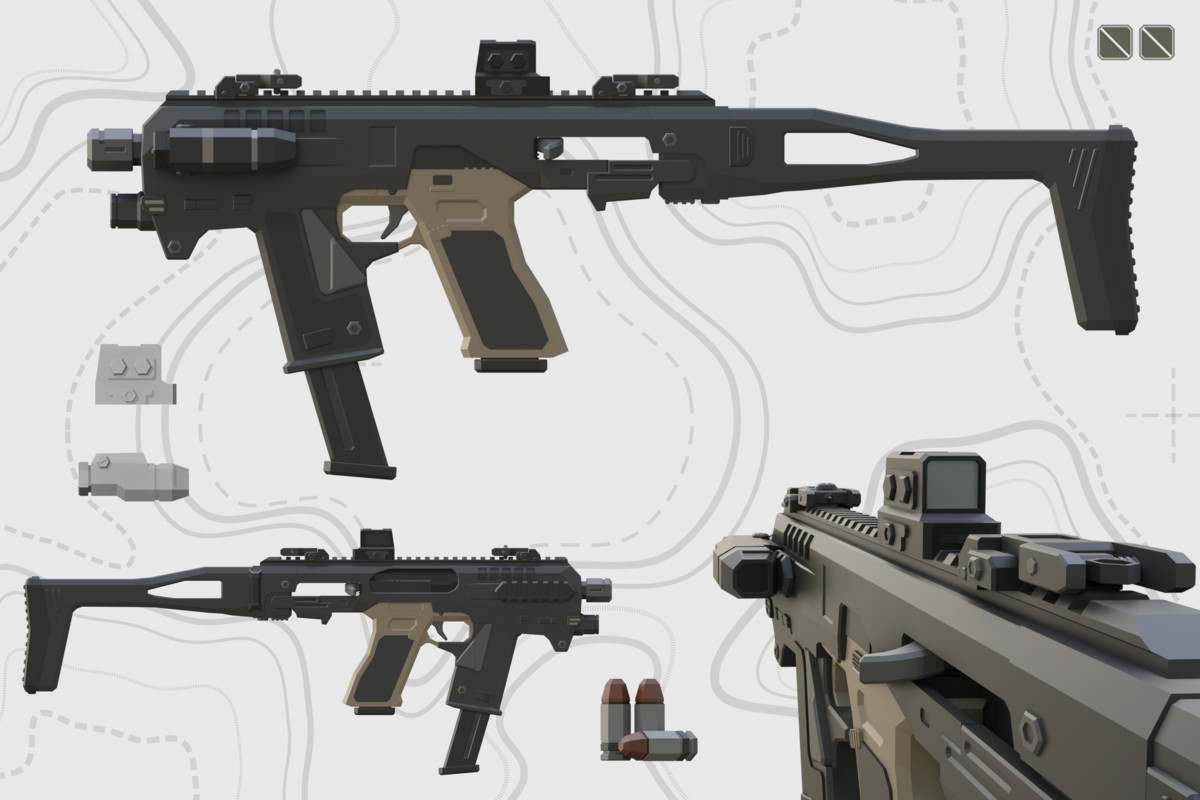 Low Poly Weapon Bundle Pack Fin