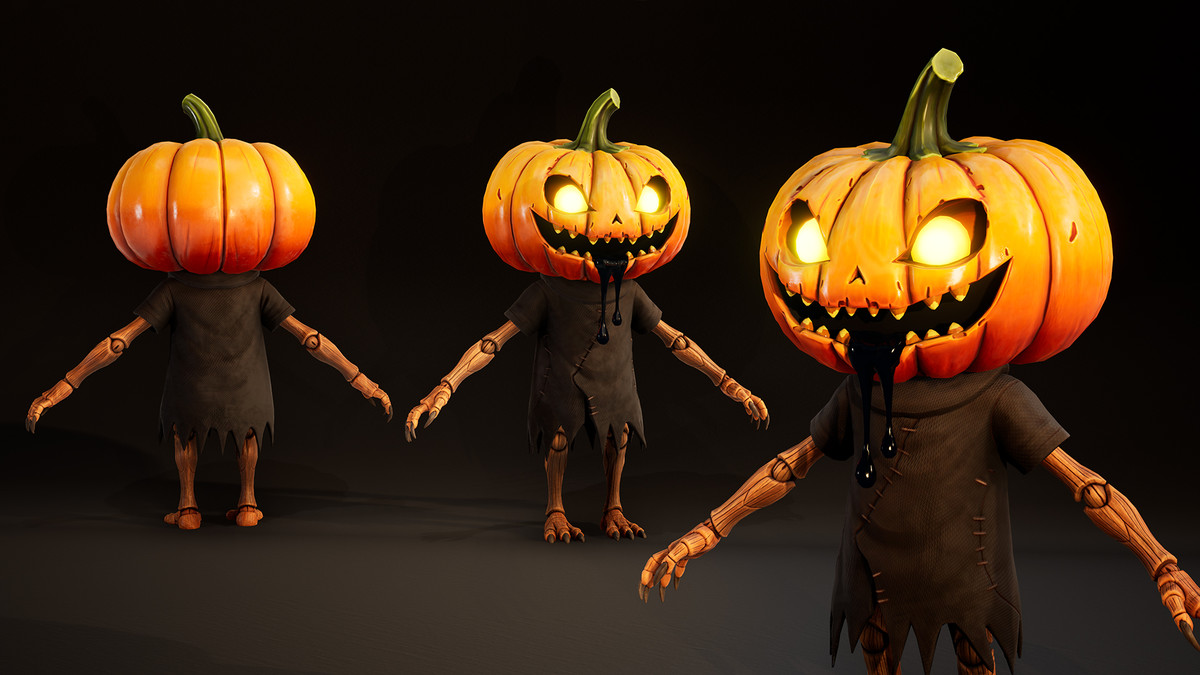 Stylized Pumpkin Horror Character Pack