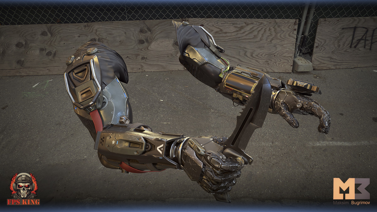 FPS Sci-Fi Hans With Knife (Animations)