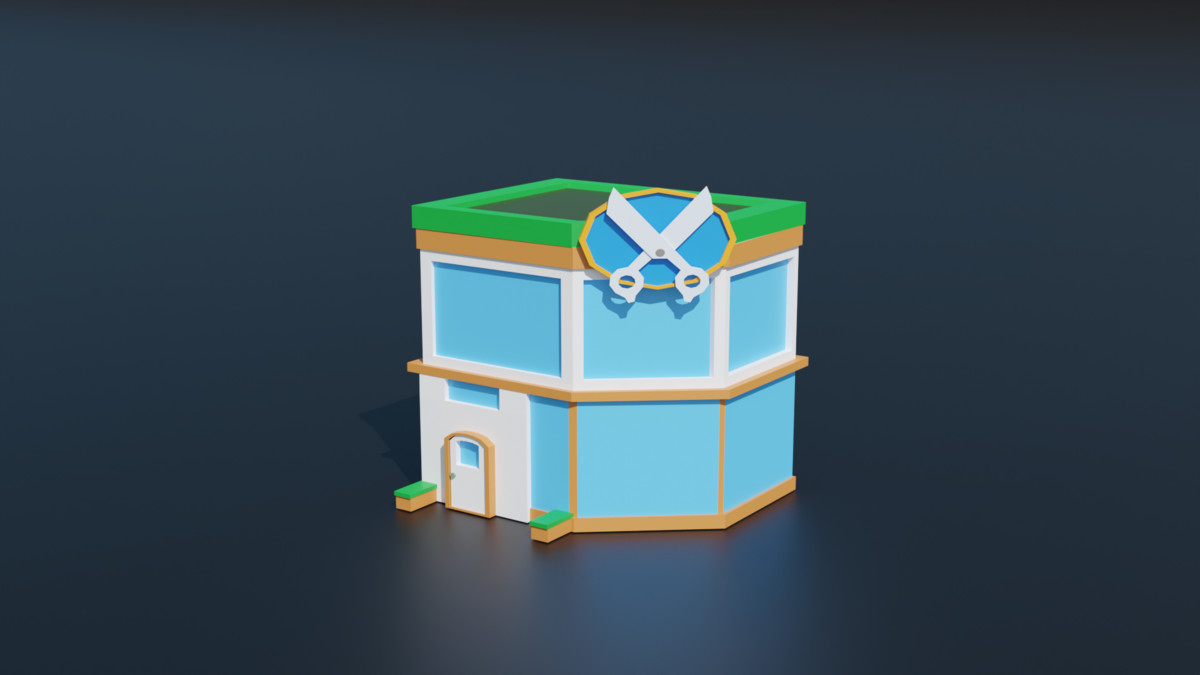 STYLIZED CARTOON BUILDINGS
