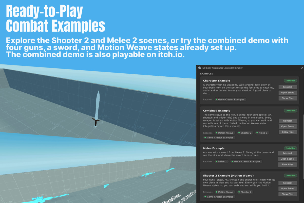 Full Body Awareness Controller | Game Creator 2