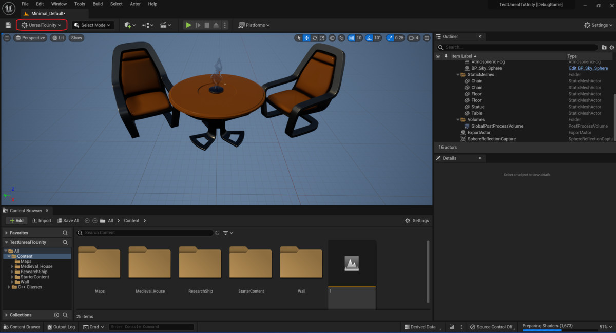 Exporter for Unreal to/for Unity 2026