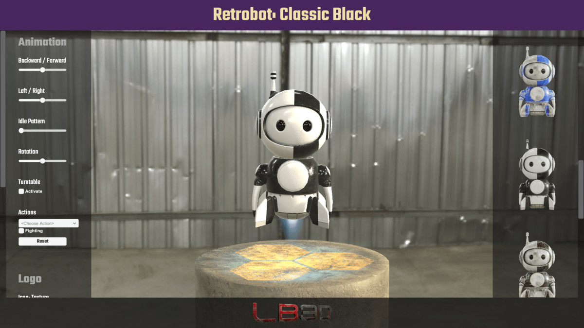 Retrobot, Game and App Character, Robot Mascot