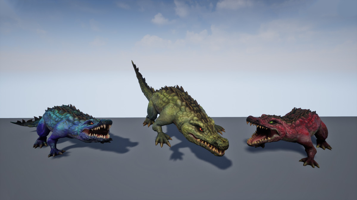 Stylized Fantasy Crocodile