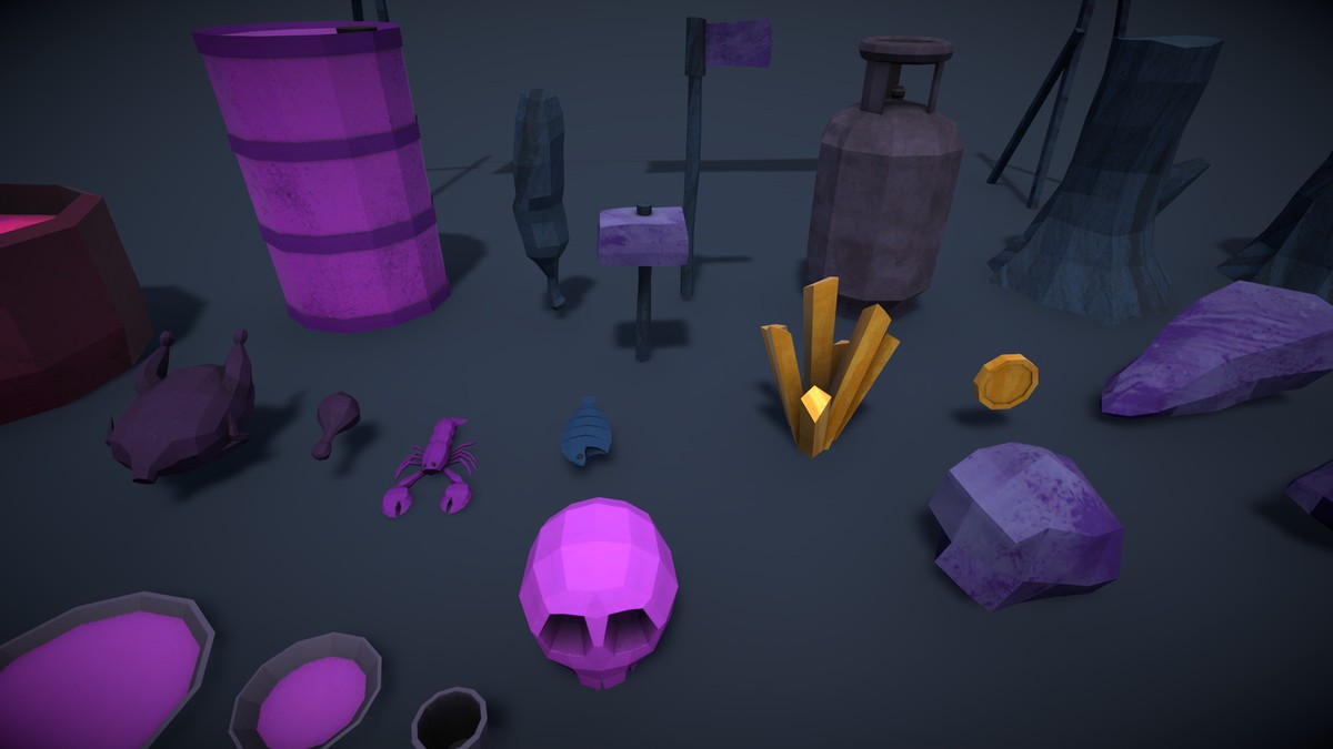 Frozen Poly Props (Lowpoly)