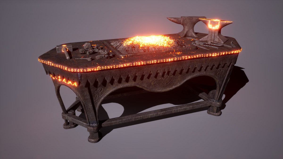 Fantasy Workbenches/Crafting Stations/Workshops (Potions/Blacksmith,Alchemy)