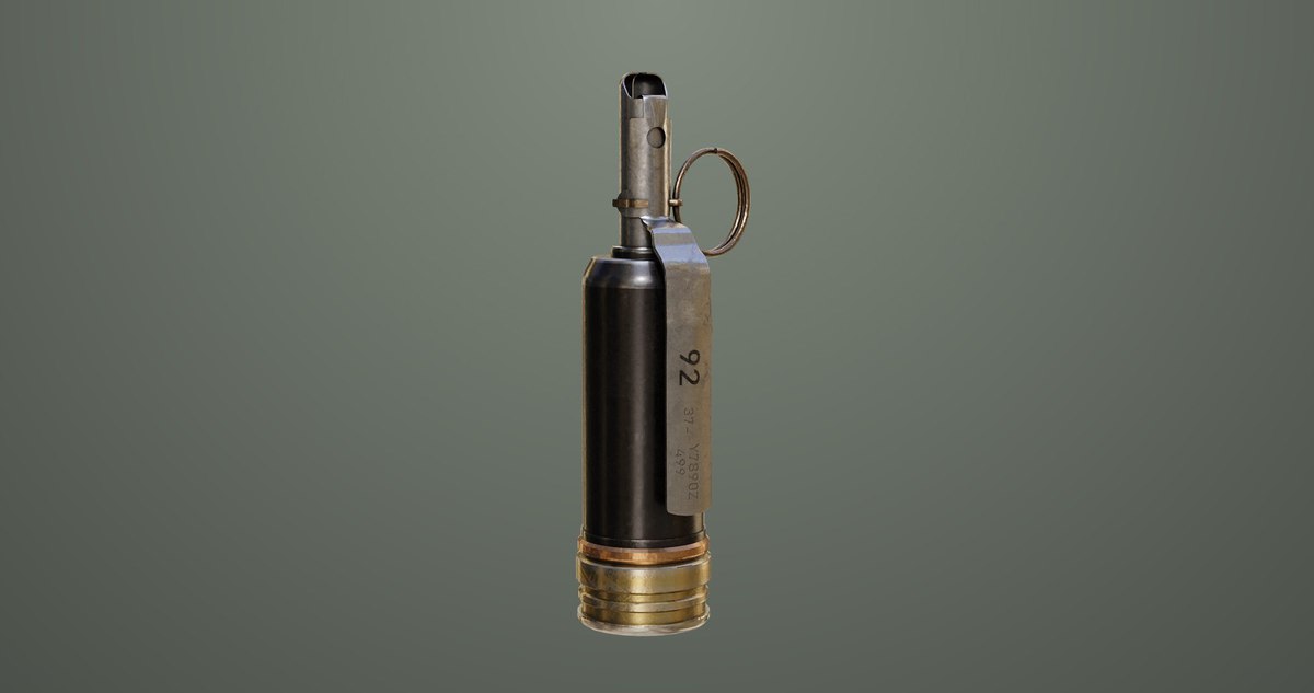 5 Fragmentation Grenades Single Mat URP HDRP Textures