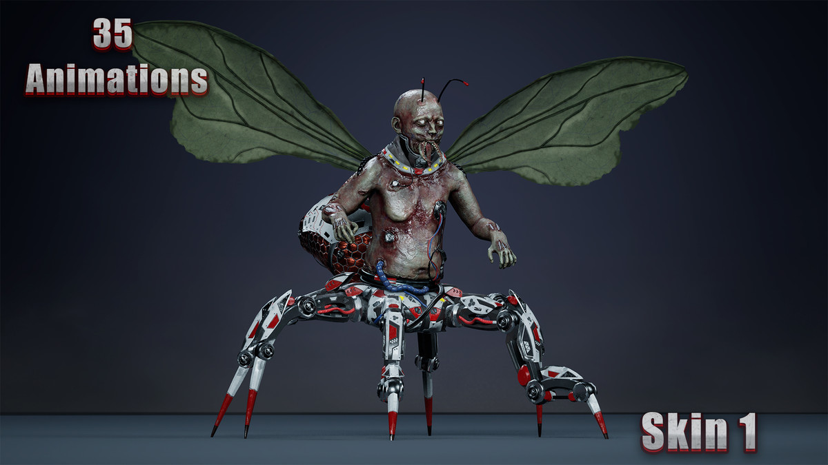 Fantasy Cyborg Mosquito