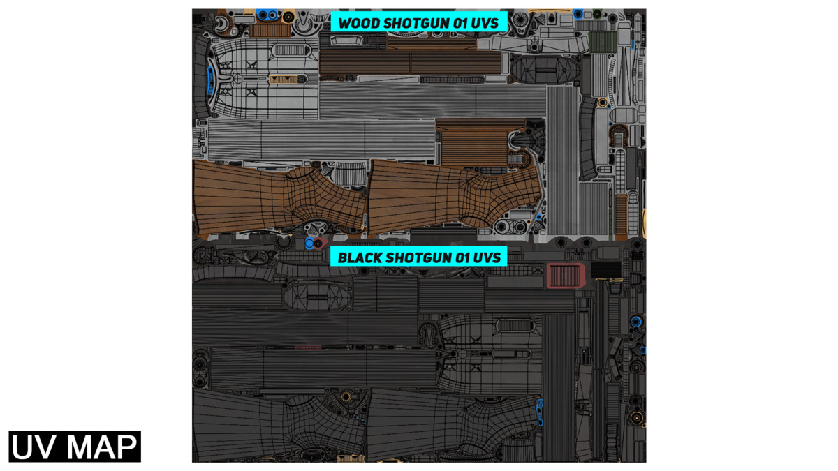 Shotgun Collection 01 URP HDRP Textures