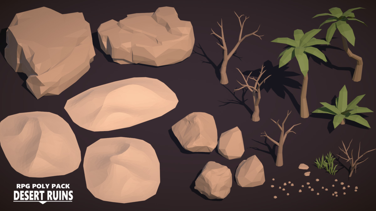 RPG Poly Pack - Desert Ruins