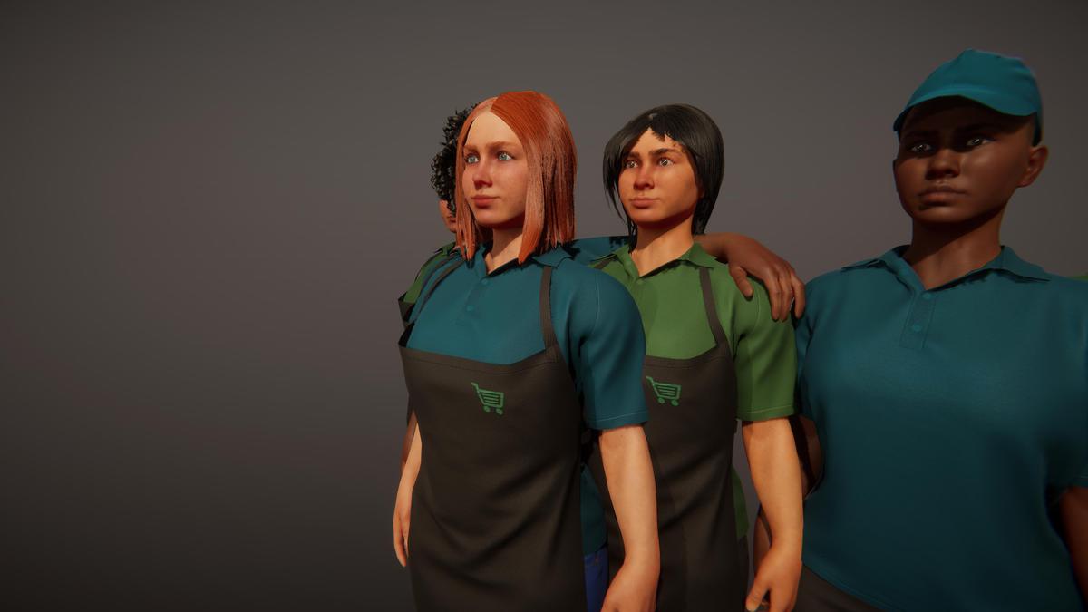 Female Shop Staff (Female modular characters)