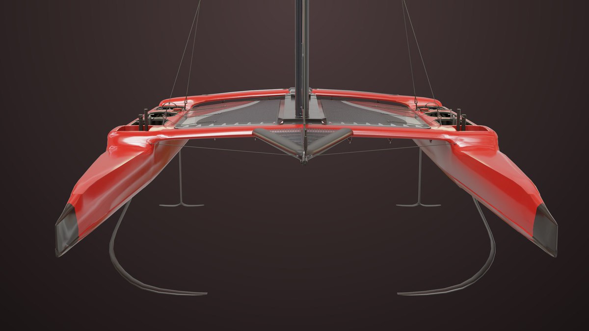 Yacht Hydrofoil Sailing Boats HDRP URP Textures