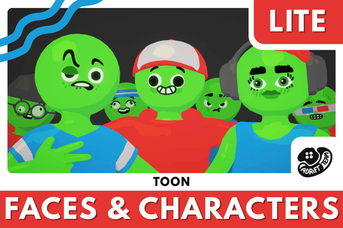 Toon Faces Rigged Characters LITE
